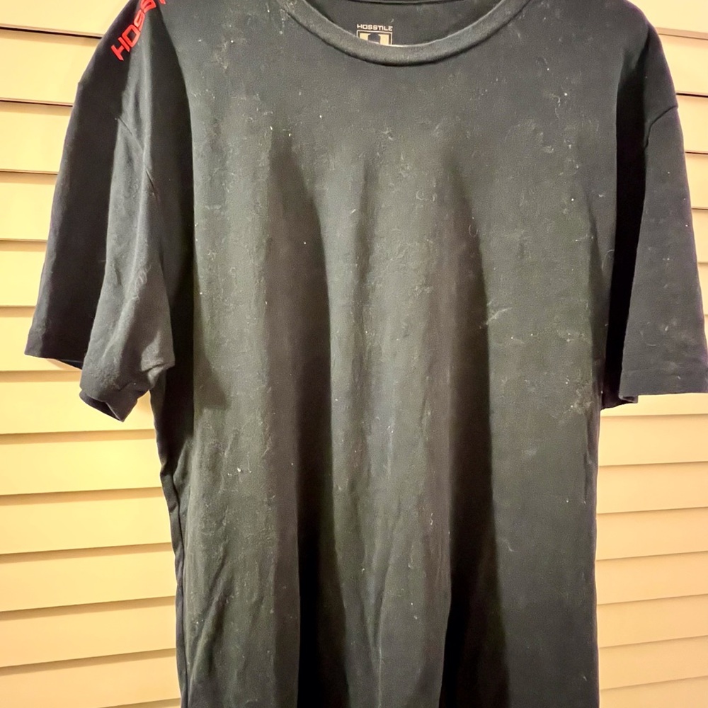 Black Short Sleeve Crew Neck Tee